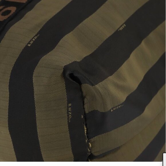 FENDI Pecan Canvas Boston Bag Black Brown - Picture 10 of 15